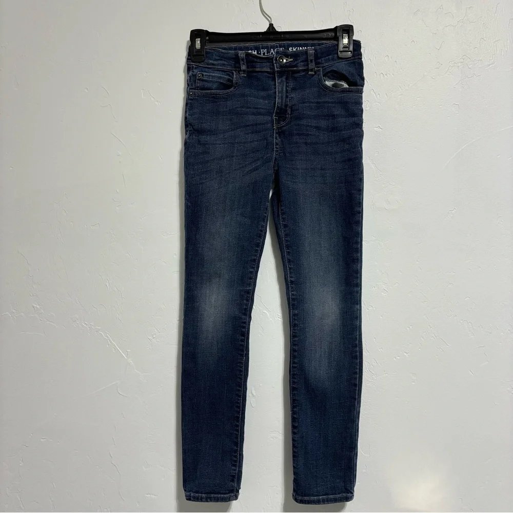 The Children's Place Boys Denim Jeans Dark Wash Stretch Skinny 10